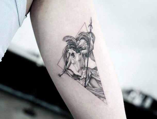 Womens Athena Tattoo Design Ideas