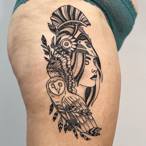 Womens Athena Tattoo Ideas