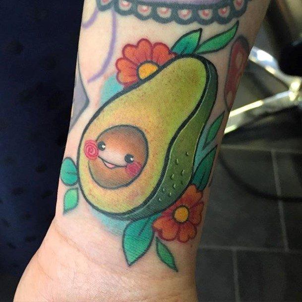 Womens Avocado Tattoos