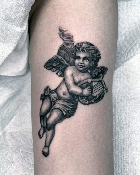 Womens Baby Angel Good Looking Tattoos