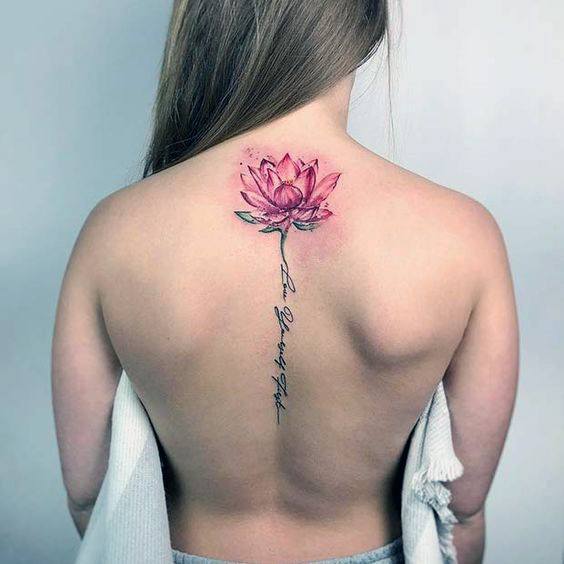 List Wallpaper Upper Back Flower Tattoo Completed