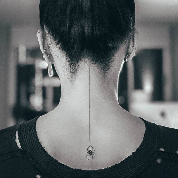 Womens Back Of Neck Tattoo Design Ideas