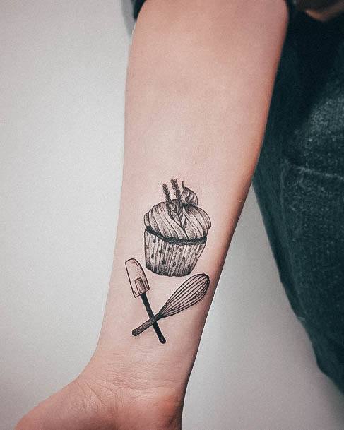 Womens Baking Tattoo Design Ideas