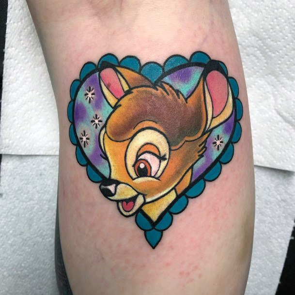 Womens Bambi Girly Tattoo Designs