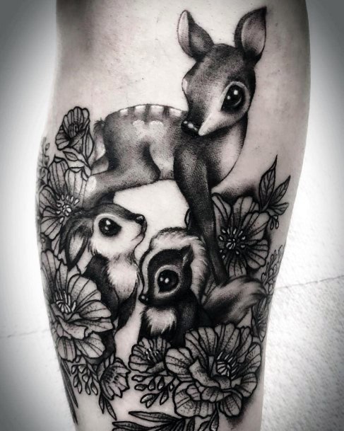 Womens Bambi Tattoo Design Ideas