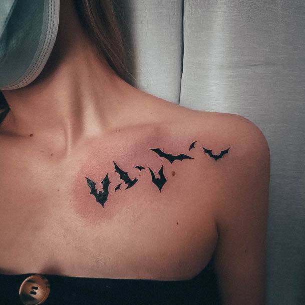 Womens Bat Tattoo Design Ideas