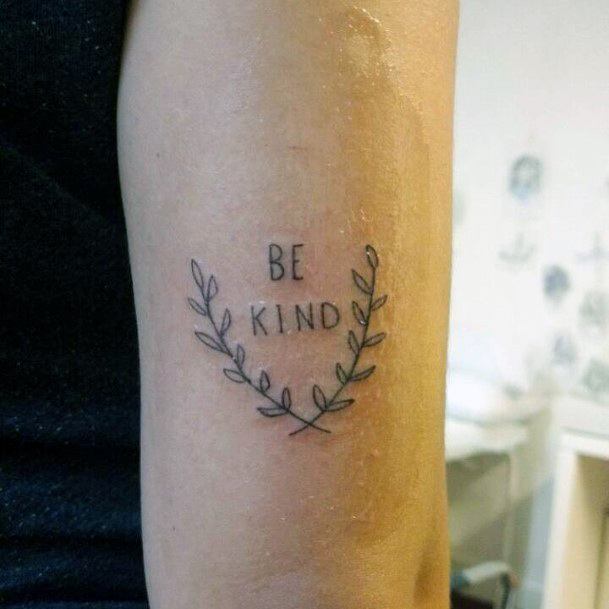 Womens Be Kind Good Looking Tattoos