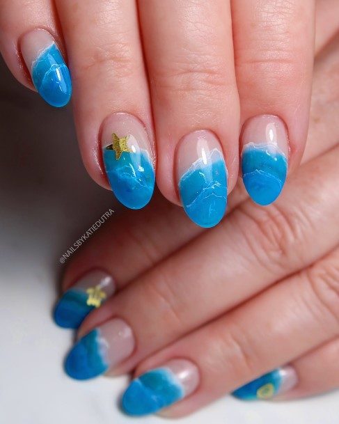 Womens Beach Nail Design Ideas