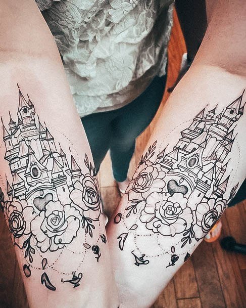 Womens Beauty Body Art Castle Tattoo