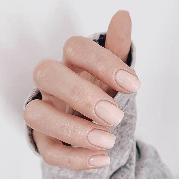 Womens Beige Nail Design Ideas