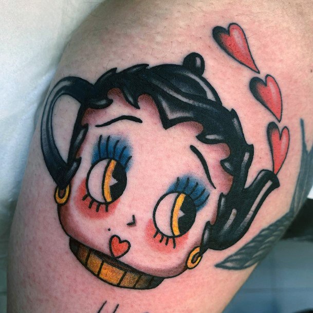 Womens Betty Bop Good Looking Tattoos