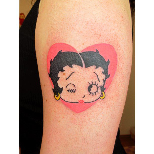 Womens Betty Bop Super Tattoo Designs