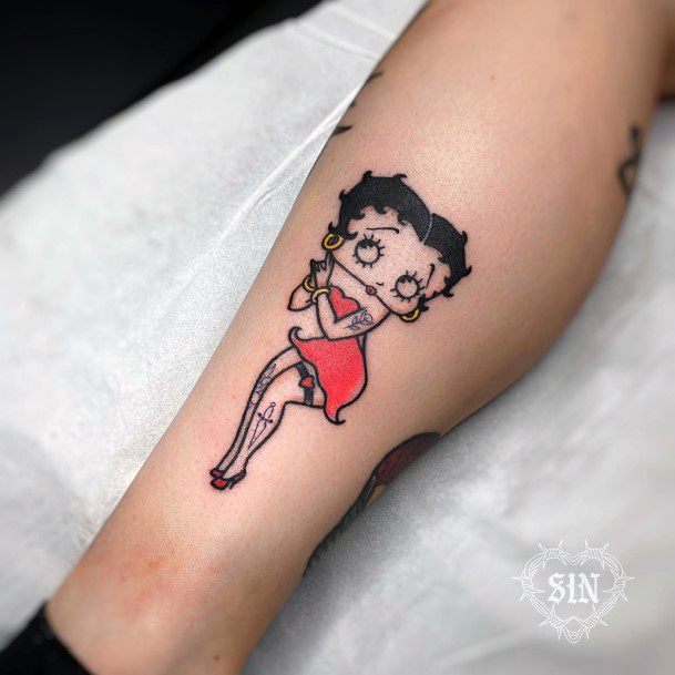 Womens Betty Bop Tattoo Ideas