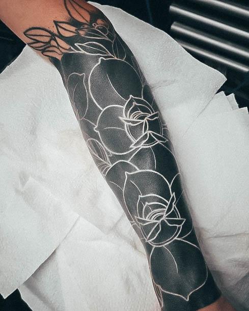 Womens Black And White Super Tattoo Designs