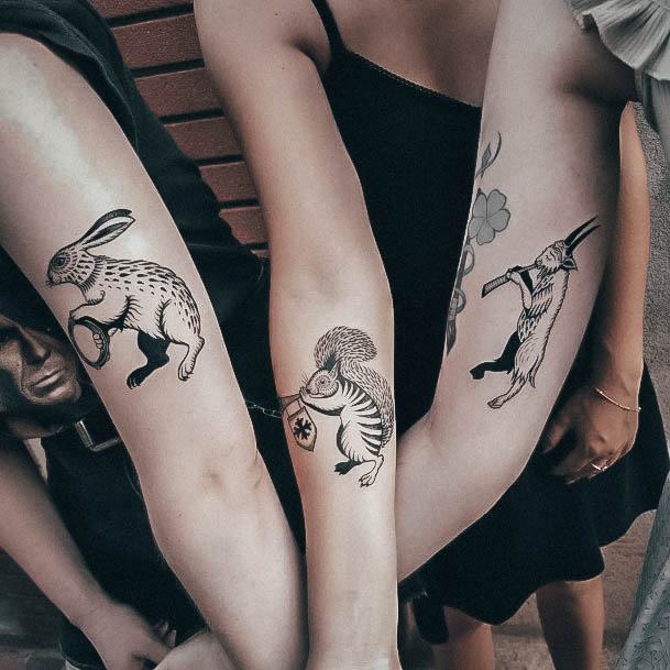 Womens Black And White Tattoos