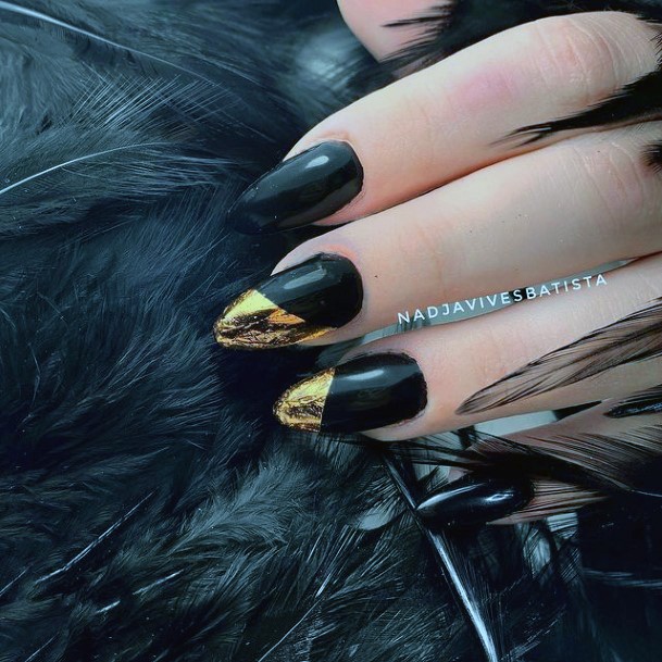 Womens Black Dress Nail Design Ideas