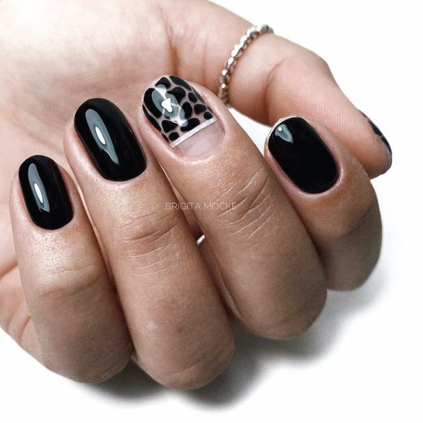 Womens Black Dress Super Nail Designs