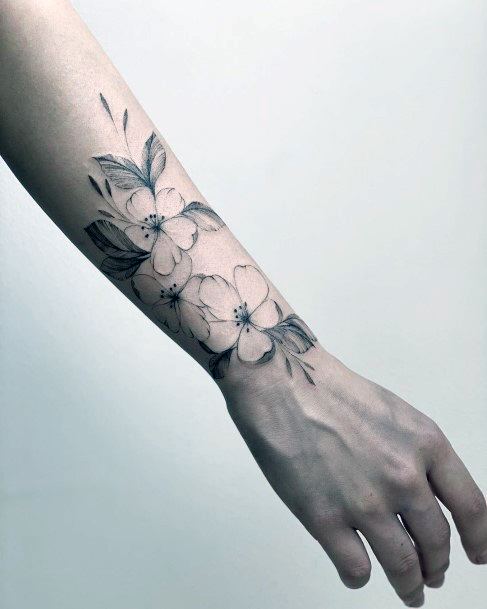 Womens Black Ink Super Tattoo Designs