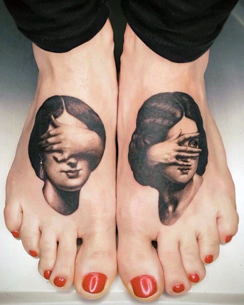 Womens Black Ink Tattoo Ideas