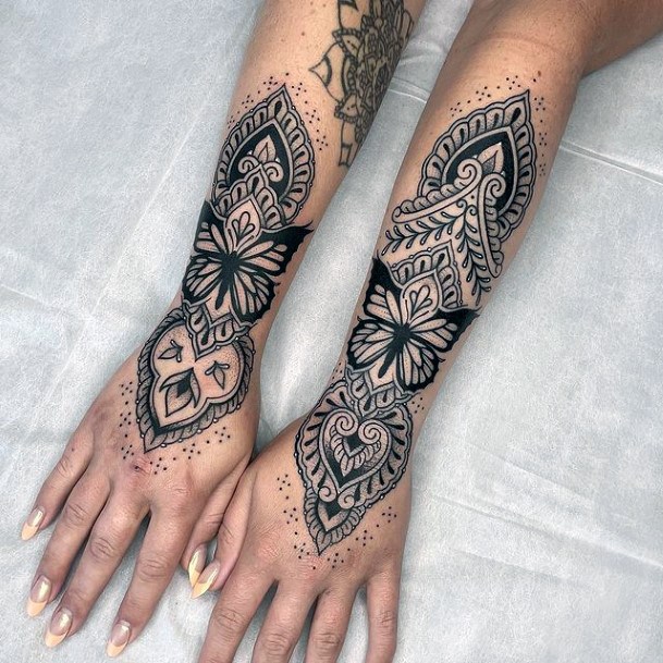 Womens Black Ink Tattoos