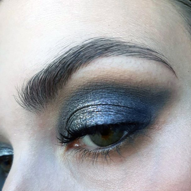 Womens Blue And Grey Eyeshadow