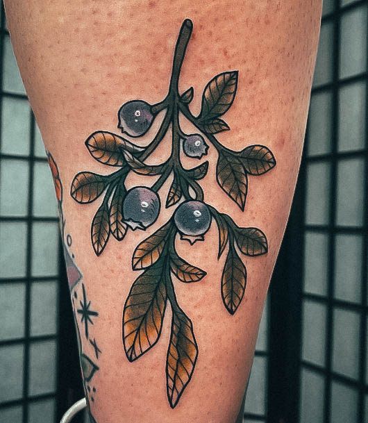 Womens Blueberry Tattoo Design Ideas