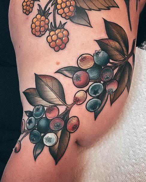 Womens Blueberry Tattoos