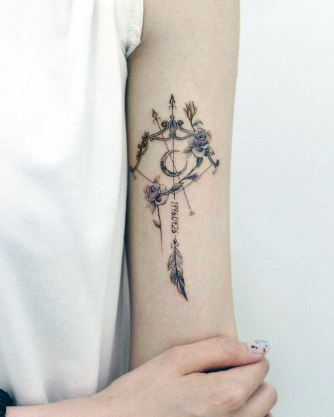 Womens Bow And Arrow Good Looking Tattoos