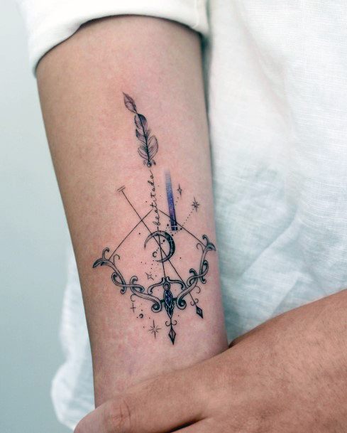 Womens Bow And Arrow Tattoo Ideas