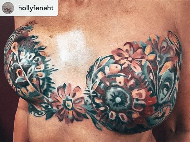 Womens Breast Cancer Super Tattoo Designs