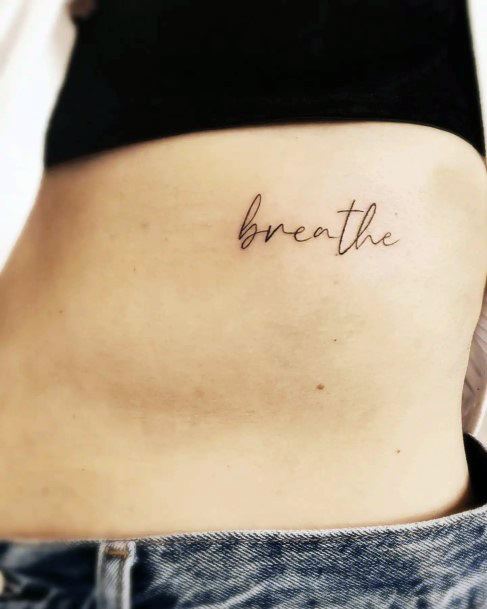 Womens Breathe Girly Tattoo Designs