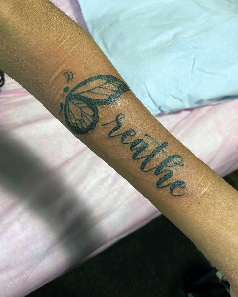 Womens Breathe Tattoos