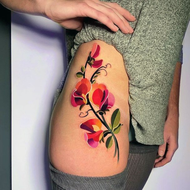 Womens Bright Super Tattoo Designs