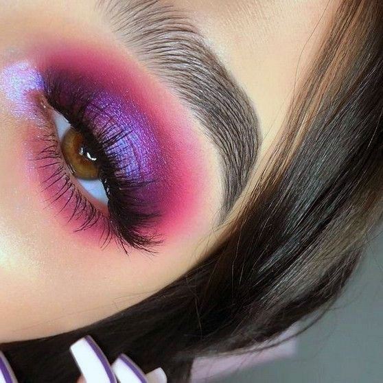 Womens Brilliant Pink Eyeshadow Ideas