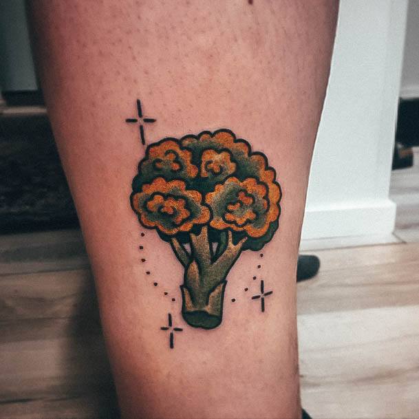 Womens Broccoli Tattoos