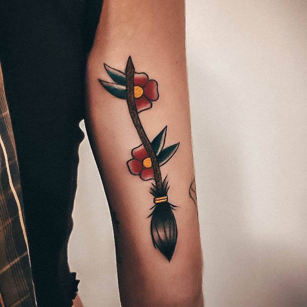 Womens Broom Good Looking Tattoos