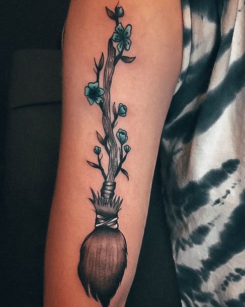 Womens Broom Tattoo Looks