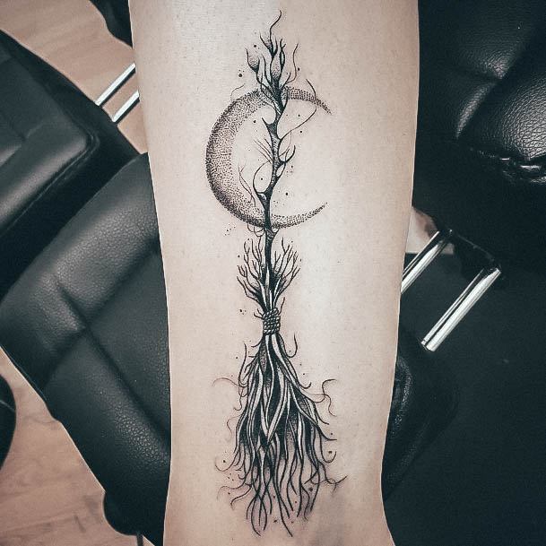 Womens Broom Tattoo Styles