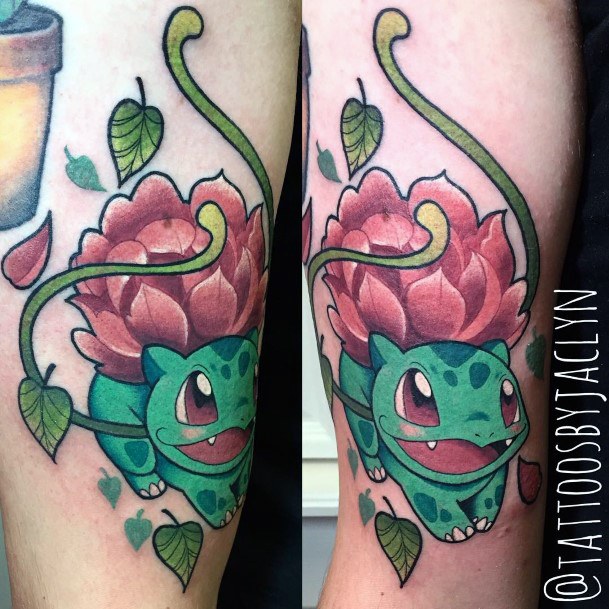 Womens Bulbasaur Tattoo Design Ideas