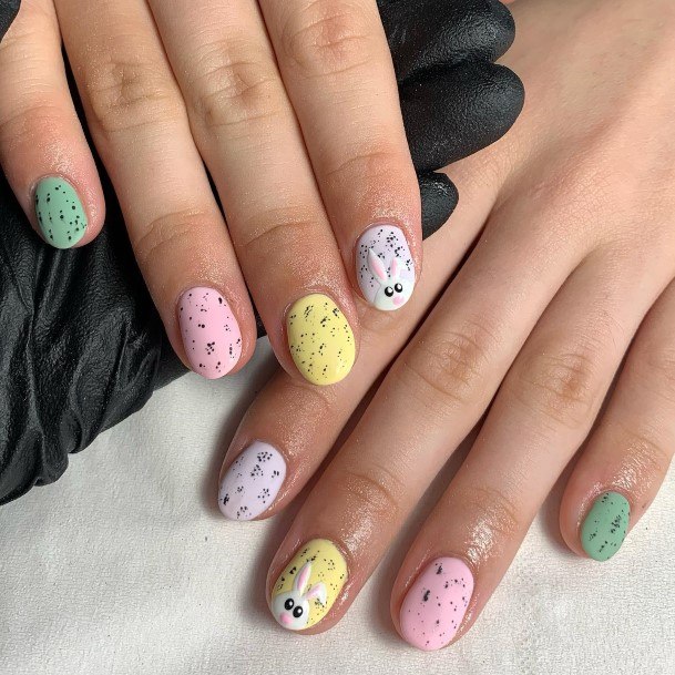 Womens Bunny Nails