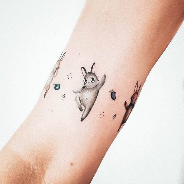 Womens Bunny Rabbit Super Tattoo Designs