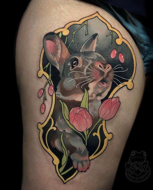 Womens Bunny Rabbit Tattoo Styles