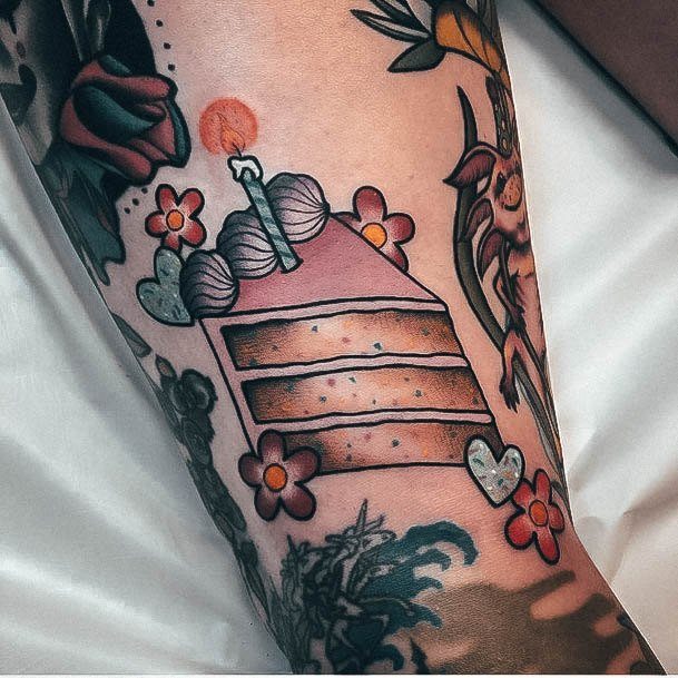 Womens Cake Super Tattoo Designs