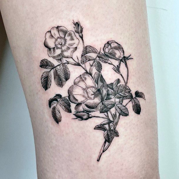 Womens Camellia Super Tattoo Designs