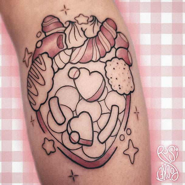 Womens Candy Super Tattoo Designs