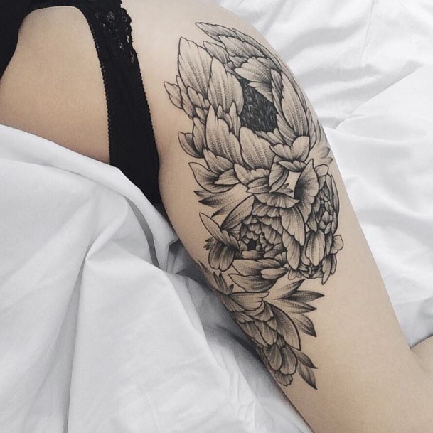 Womens Captivating Arms Flower Tattoo