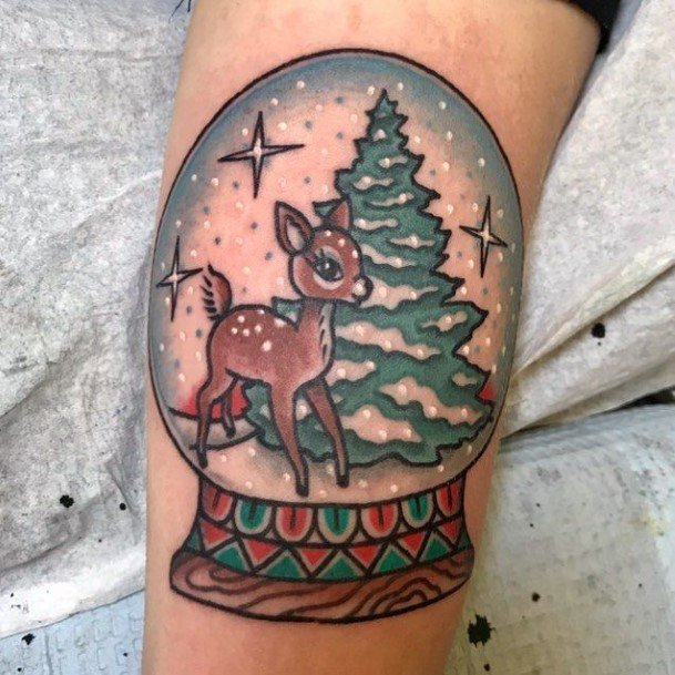 Womens Caribou Reindeer Tattoo Design Ideas