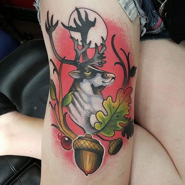 Womens Caribou Reindeer Tattoos