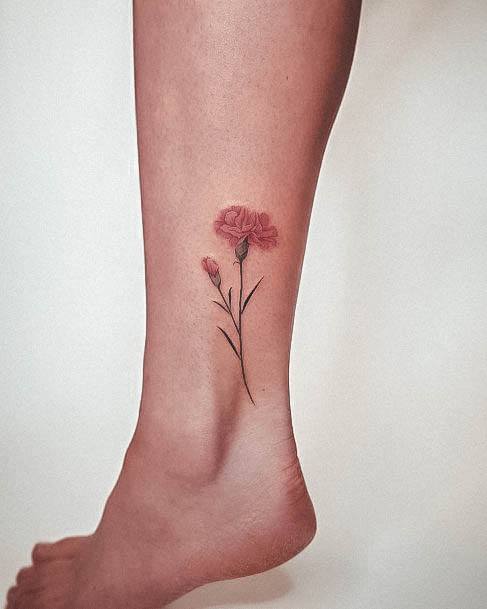 Womens Carnation Good Looking Tattoos