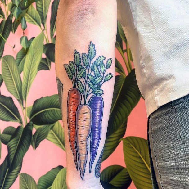 Womens Carrot Tattoo Design Ideas